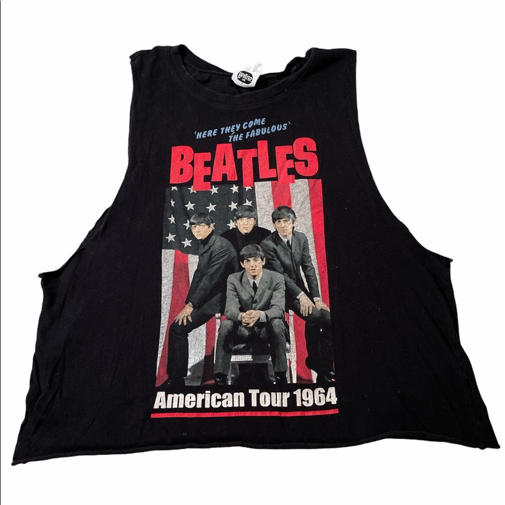 The Beatles Concert Tour Graphic Muscle Tank